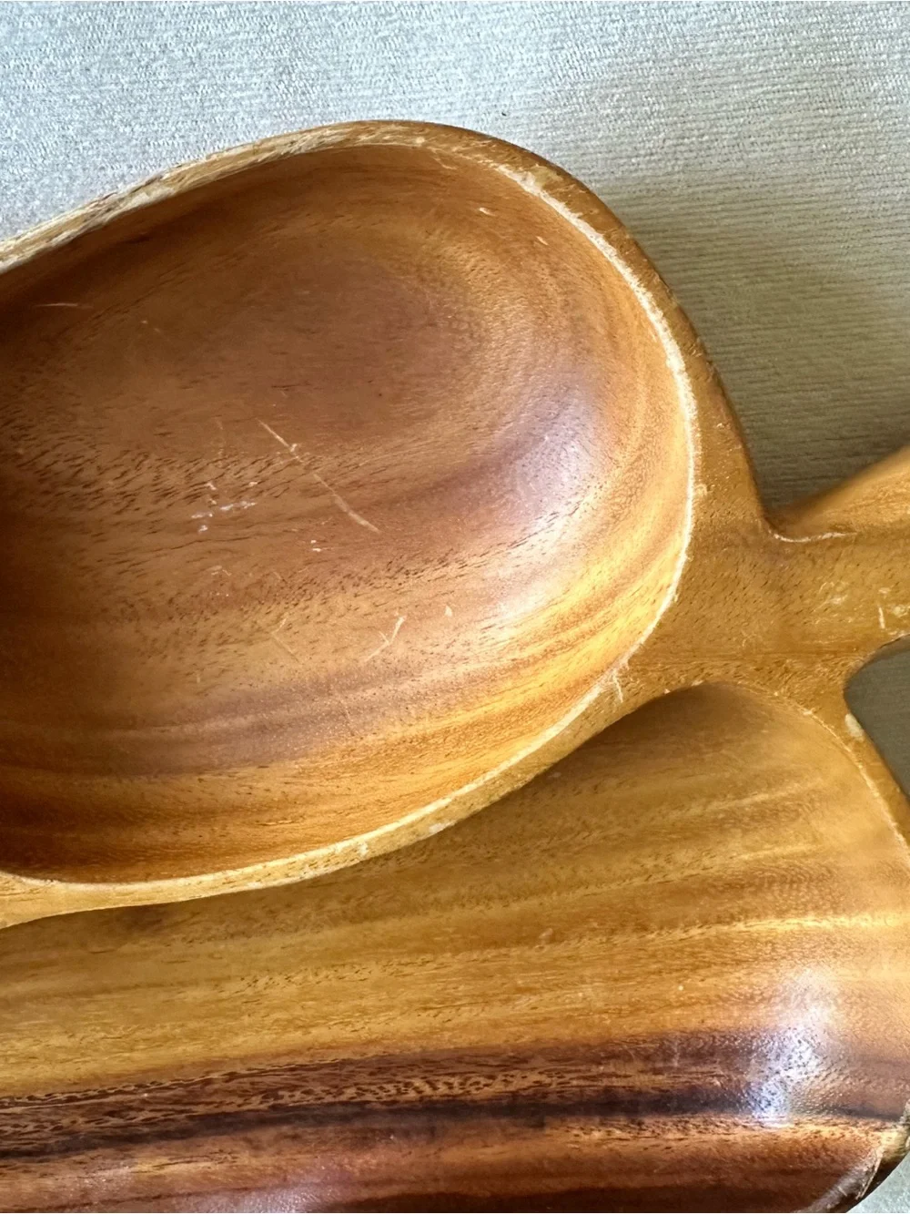 Leaf Monkey Pod Wood Serving Tray